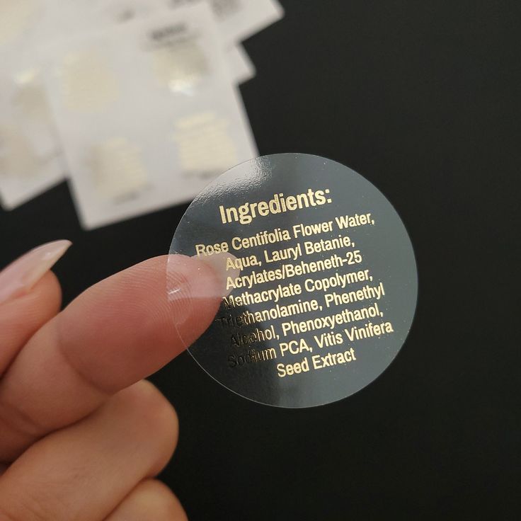 Clear Transparent Labels